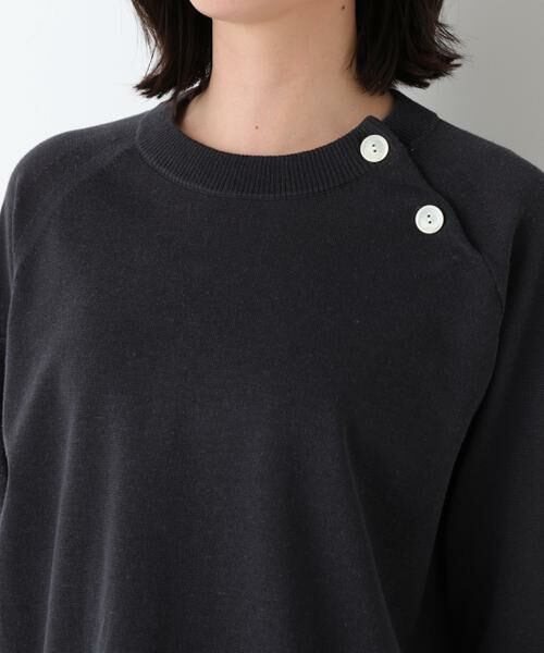 human woman / ヒューマンウーマン ニット・セーター | ◆ハイゲージニット６分袖ボタンプルオーバー | 詳細11