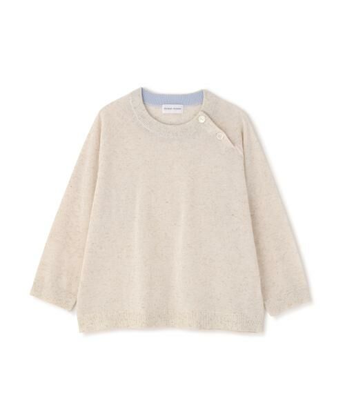 human woman / ヒューマンウーマン ニット・セーター | ◆ハイゲージニット６分袖ボタンプルオーバー | 詳細15