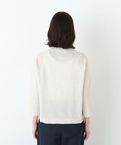 human woman / ヒューマンウーマン ニット・セーター | ◆ハイゲージニット６分袖ボタンプルオーバー | 詳細18