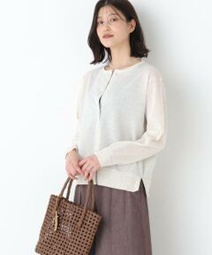 human woman / ヒューマンウーマン ニット・セーター | ◆クルーネックニットカーディガン