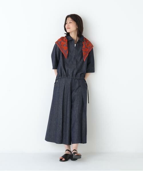 human woman / ヒューマンウーマン マフラー・ショール・スヌード・ストール | ＭＯＩＳＭＯＮＴ　フラワープリントスカーフ | 詳細3