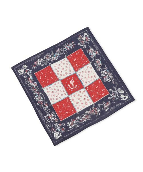 human woman / ヒューマンウーマン マフラー・ショール・スヌード・ストール | ＮＡＴＩＣ　ガーゼ人魚柄 | 詳細2