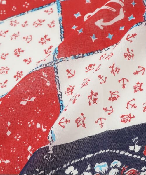 human woman / ヒューマンウーマン マフラー・ショール・スヌード・ストール | ＮＡＴＩＣ　ガーゼ人魚柄 | 詳細4