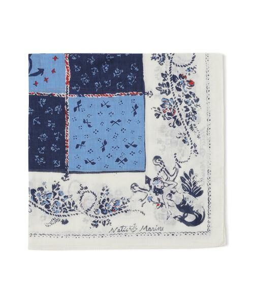 human woman / ヒューマンウーマン マフラー・ショール・スヌード・ストール | ＮＡＴＩＣ　ガーゼ人魚柄 | 詳細6