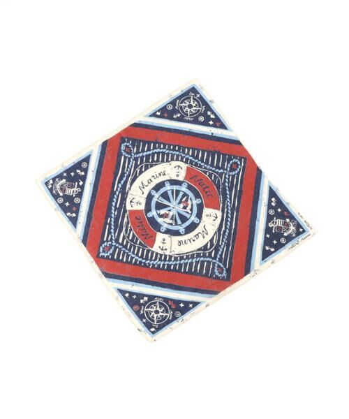 human woman / ヒューマンウーマン マフラー・ショール・スヌード・ストール | ＮＡＴＩＣ　ガーゼアンカー浮き和柄 | 詳細3