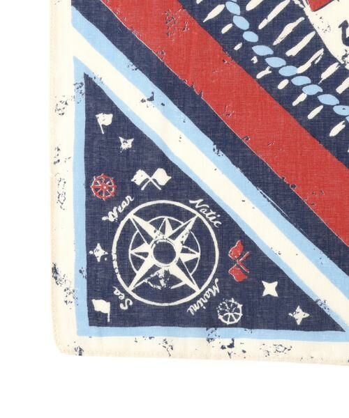 human woman / ヒューマンウーマン マフラー・ショール・スヌード・ストール | ＮＡＴＩＣ　ガーゼアンカー浮き和柄 | 詳細4