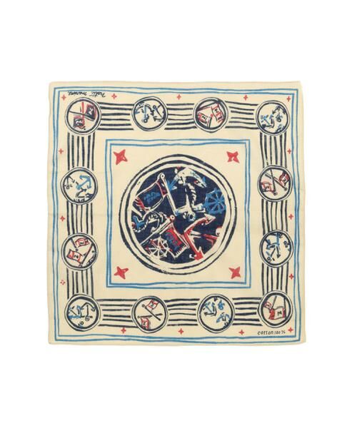 human woman / ヒューマンウーマン マフラー・ショール・スヌード・ストール | ＮＡＴＩＣ　ガーゼアンカーフラッグ柄 | 詳細2