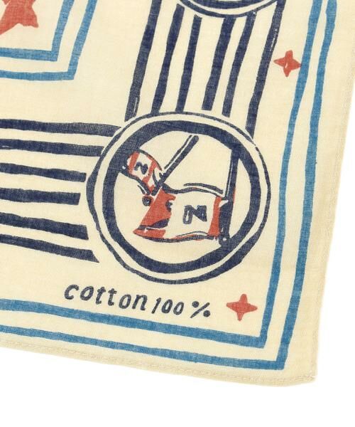 human woman / ヒューマンウーマン マフラー・ショール・スヌード・ストール | ＮＡＴＩＣ　ガーゼアンカーフラッグ柄 | 詳細3