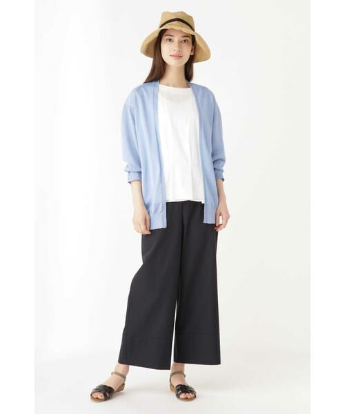 human woman / ヒューマンウーマン ニット・セーター | ラミーハイゲージ長丈はおり | 詳細2