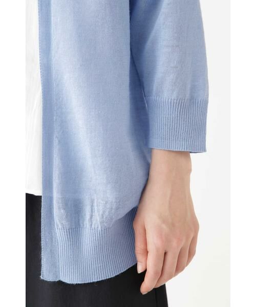 human woman / ヒューマンウーマン ニット・セーター | ラミーハイゲージ長丈はおり | 詳細7