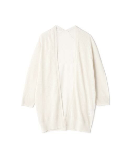 human woman / ヒューマンウーマン ニット・セーター | ラミーハイゲージ長丈はおり（オフ）