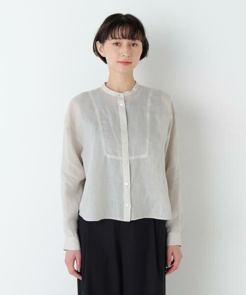 human woman / ヒューマンウーマン シャツ・ブラウス | ラミーボザムシャツブラウス | 詳細9
