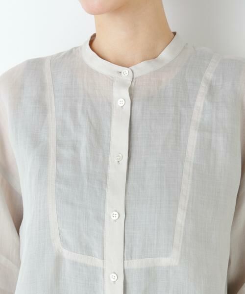 human woman / ヒューマンウーマン シャツ・ブラウス | ラミーボザムシャツブラウス | 詳細11