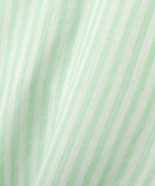 human woman / ヒューマンウーマン シャツ・ブラウス | ラミーボザムシャツストライプブラウス | 詳細12