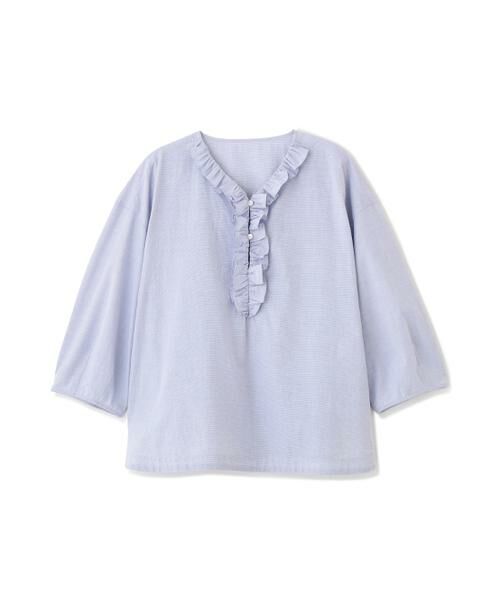 human woman / ヒューマンウーマン シャツ・ブラウス | ウォッシュドタイプライターフリルブラウス | 詳細11