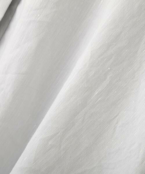 human woman / ヒューマンウーマン シャツ・ブラウス | リネンコットンシャンブレータックスリーブブラウス | 詳細10