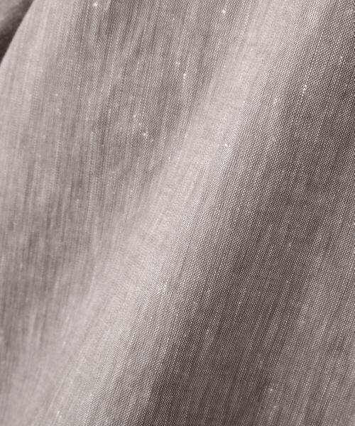 human woman / ヒューマンウーマン シャツ・ブラウス | リネンコットンシャンブレータックスリーブブラウス | 詳細16