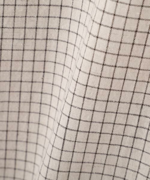 human woman / ヒューマンウーマン シャツ・ブラウス | 麻混チェック三角巾シャツ | 詳細20