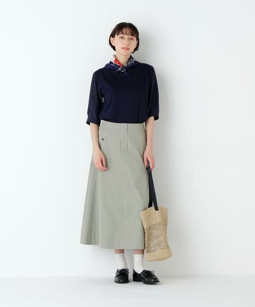 human woman / ヒューマンウーマン スカート | ライトチノフレアスカート | 詳細3