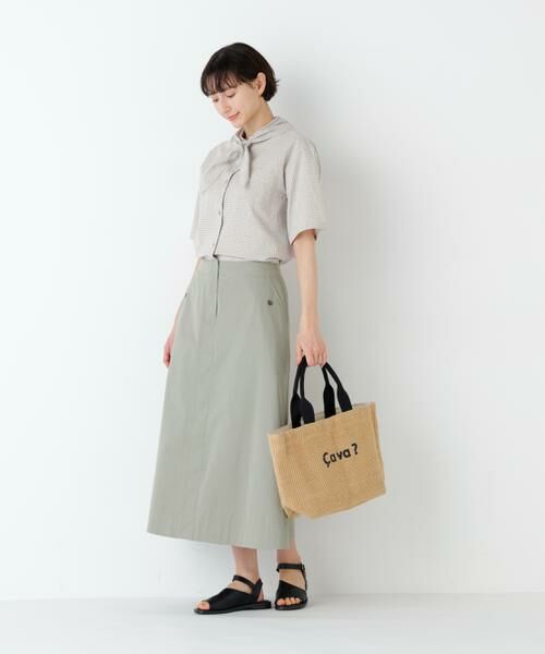 human woman / ヒューマンウーマン スカート | ライトチノフレアスカート | 詳細4