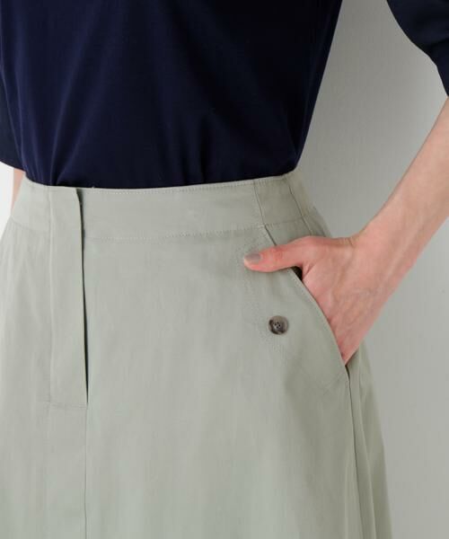 human woman / ヒューマンウーマン スカート | ライトチノフレアスカート | 詳細9