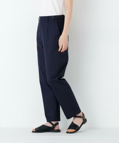 human woman / ヒューマンウーマン パンツ | ピケストレッチ細身ストレートパンツ | 詳細2