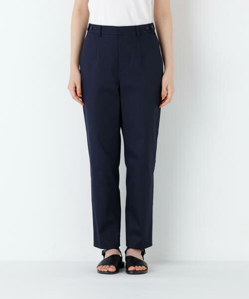 human woman / ヒューマンウーマン パンツ | ピケストレッチ細身ストレートパンツ | 詳細7