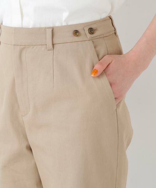 human woman / ヒューマンウーマン パンツ | ピケストレッチ細身ストレートパンツ | 詳細20
