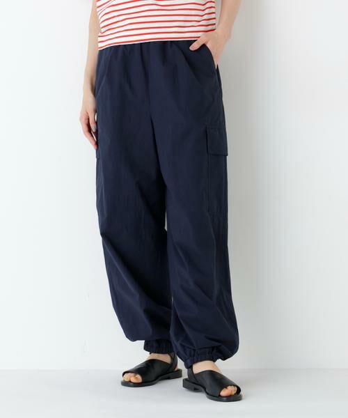 human woman / ヒューマンウーマン パンツ | ドロストカーゴ（ネイビー）
