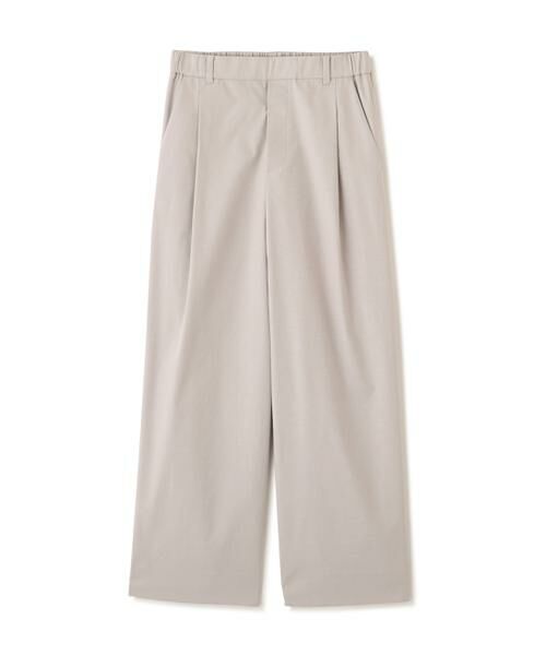 human woman / ヒューマンウーマン パンツ | 麻混ドビーストレッチウェストゴムパンツ | 詳細1