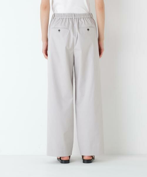 human woman / ヒューマンウーマン パンツ | 麻混ドビーストレッチウェストゴムパンツ | 詳細9