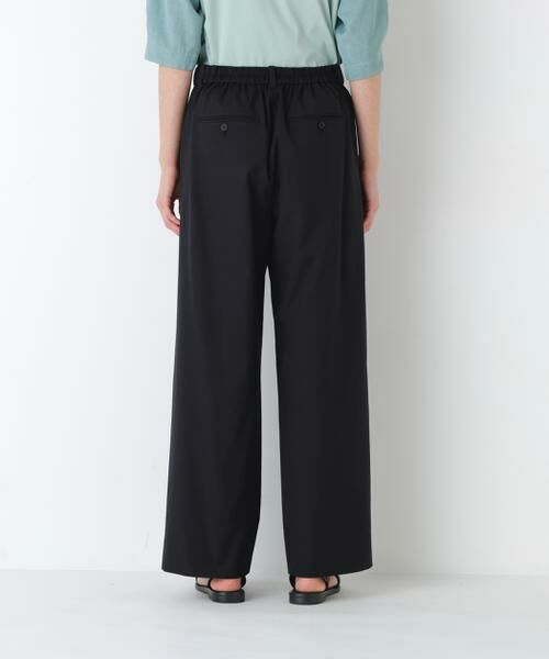 human woman / ヒューマンウーマン パンツ | 麻混ドビーストレッチウェストゴムパンツ | 詳細16