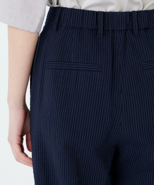 human woman / ヒューマンウーマン パンツ | サッカーファインストライプセミワイドパンツ | 詳細11