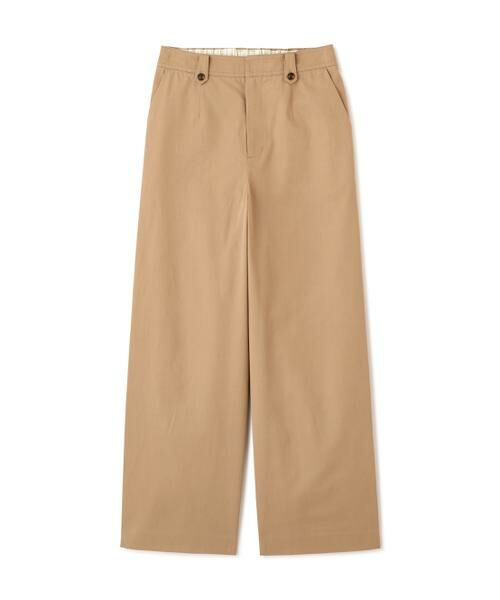 human woman / ヒューマンウーマン パンツ | ライトチノセミワイドパンツ | 詳細1