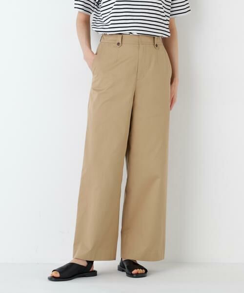human woman / ヒューマンウーマン パンツ | ライトチノセミワイドパンツ | 詳細2