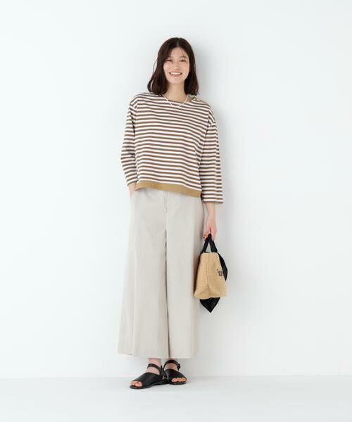 human woman / ヒューマンウーマン パンツ | マリンディテールガウチョパンツ | 詳細3