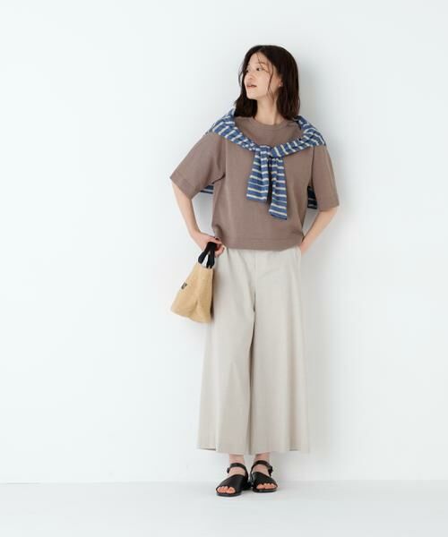 human woman / ヒューマンウーマン パンツ | マリンディテールガウチョパンツ | 詳細4