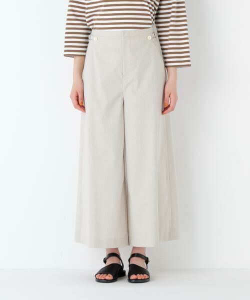 human woman / ヒューマンウーマン パンツ | マリンディテールガウチョパンツ | 詳細5