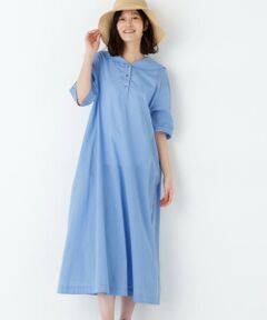 human woman / ヒューマンウーマン ワンピース | インド刺繍セーラーカラーワンピース