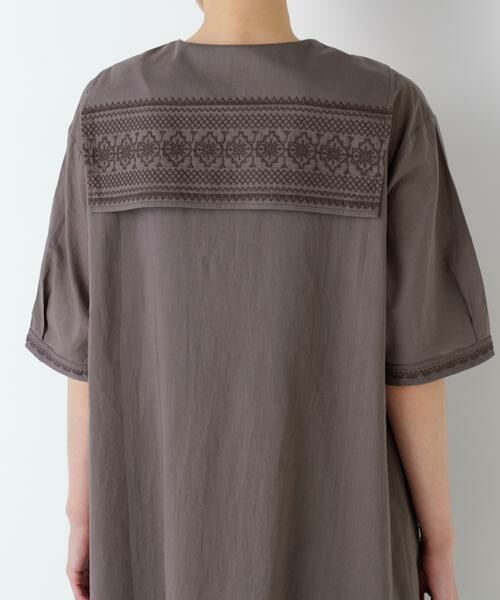 human woman / ヒューマンウーマン ワンピース | インド刺繍セーラーカラーワンピース | 詳細20