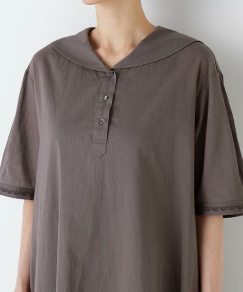 human woman / ヒューマンウーマン ワンピース | インド刺繍セーラーカラーワンピース | 詳細16