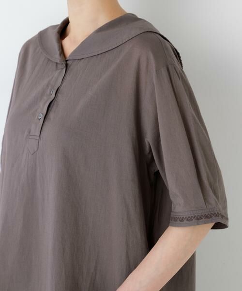 human woman / ヒューマンウーマン ワンピース | インド刺繍セーラーカラーワンピース | 詳細17