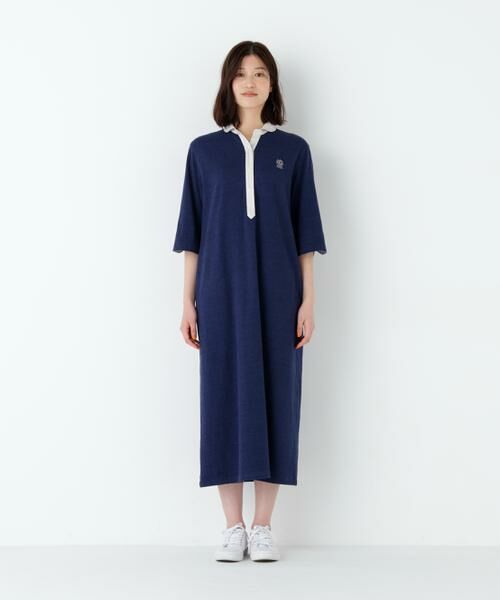 human woman / ヒューマンウーマン ワンピース | ＮＡＴＩＣコラボマリンカラーワンピース | 詳細5