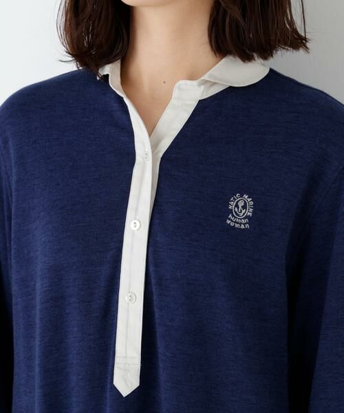 human woman / ヒューマンウーマン ワンピース | ＮＡＴＩＣコラボマリンカラーワンピース | 詳細8