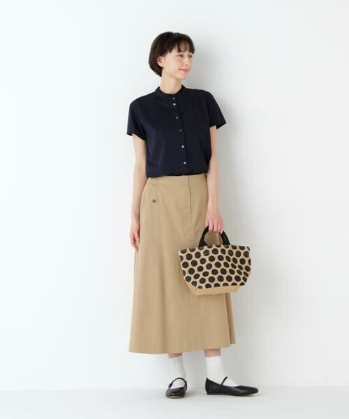 human woman / ヒューマンウーマン カットソー | ライトカットソースタンドフリル | 詳細15