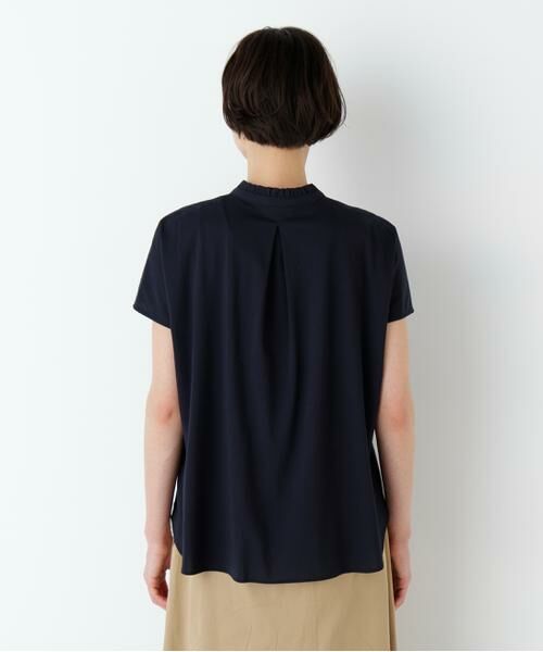 human woman / ヒューマンウーマン カットソー | ライトカットソースタンドフリル | 詳細17