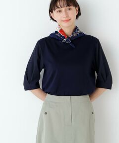 human woman / ヒューマンウーマン カットソー | 布帛コンビカットソー