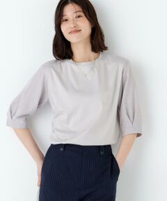 human woman / ヒューマンウーマン カットソー | 布帛コンビカットソー