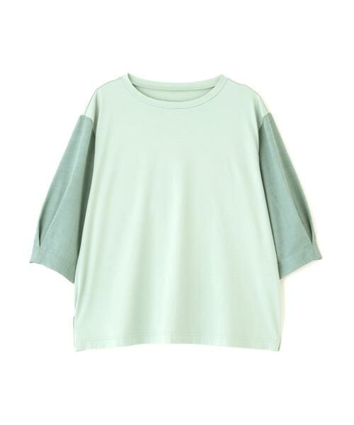 human woman / ヒューマンウーマン カットソー | 布帛コンビカットソー | 詳細1