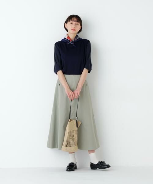 human woman / ヒューマンウーマン カットソー | 布帛コンビカットソー | 詳細10